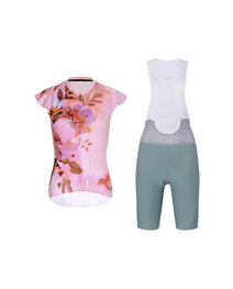 RIVANELLE maillot corto y pantalón corto - MISS FLOWERY - verde/rosa