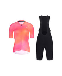RIVANELLE maillot corto y pantalón corto - COSMA - negro/naranja/rosa