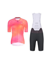 RIVANELLE maillot corto y pantalón corto - COSMA - antracita/naranja/rosa