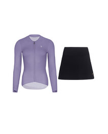 RIVANELLE maillot largo y falda - ELEVATE - negro/púrpura