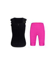RIVANELLE maillot sin mangas y pantalón corto - SCALLESSA - ciclamen/negro