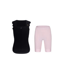 RIVANELLE maillot sin mangas y pantalón corto - SCALLESSA - rosa/negro