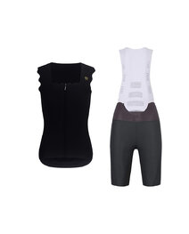 RIVANELLE maillot sin mangas y pantalón corto - SCALLESSA - antracita/negro