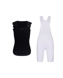 RIVANELLE maillot sin mangas y pantalón corto - SCALLESSA - blanco/negro
