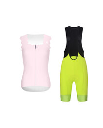 RIVANELLE maillot sin mangas y pantalón corto - SCALLESSA - amarillo/negro/rosa