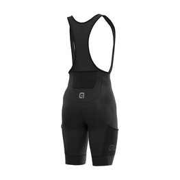 ALÉ pantalones cortos de tirantes - OFF-ROAD GRAVEL STONES CARGO - negro