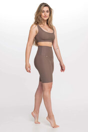 ATHLEEYA pantalones cortos sin tirantes - ESSENTIAL - marrón