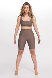 ATHLEEYA pantalones cortos sin tirantes - ESSENTIAL - marrón