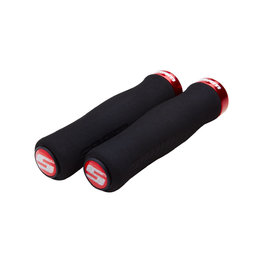SRAM empuñaduras - LOCKING GRIPS 129 mm - negro/rojo