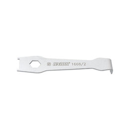 UNIOR clave - CHAINRING NUT WRENCH - plateado