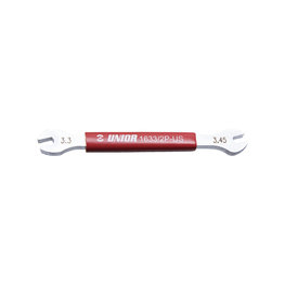 UNIOR clave - SPOKE WRENCH 3,3 x 3,45 - rojo