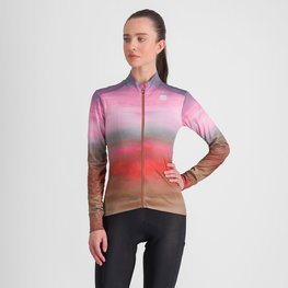 SPORTFUL maillot de invierno de manga larga - FLOW SUPERGIARA THERMAL - rosa/marrón