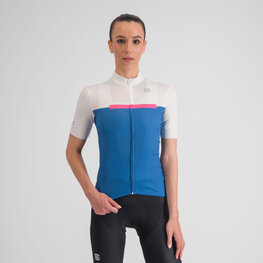 SPORTFUL jersey de manga corta - PISTA - blanco/azul