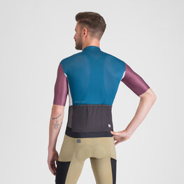 SPORTFUL jersey de manga corta - SUPERGIARA LOGO - azul/granate