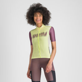 SPORTFUL jersey de manga corta - SUPERGIARA LOGO W - amarillo/granate