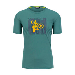 KARPOS Camiseta de manga corta - VAL FEDERIA - verde/amarillo