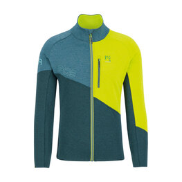 KARPOS sudadera - VAL VIOLA FULL-ZIP - verde/amarillo