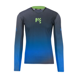 KARPOS maillot de verano de manga larga - VAL DI DENTRO - gris/azul