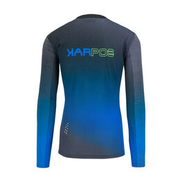 KARPOS maillot de verano de manga larga - VAL DI DENTRO - gris/azul