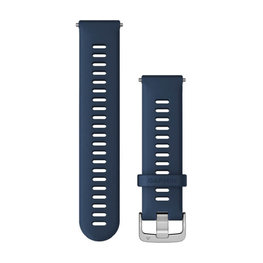 GARMIN tanga - QUICK RELEASE 22 MM - azul/plateado