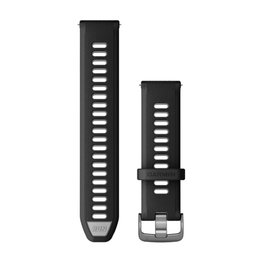 GARMIN tanga - QUICK RELEASE 22 MM - negro/gris
