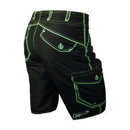 HAVEN pantalones cortos sin tirantes - COMPETITOR - negro/verde
