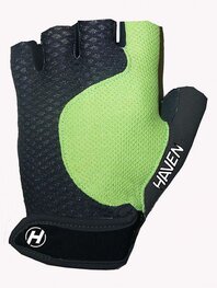 HAVEN guantes de dedos cortos - KIOWA SHORT - negro/verde