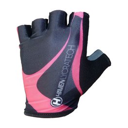 HAVEN guantes de dedos cortos - LYCRATECH - negro/rosa