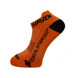 HAVEN calcetines de tobillo - SNAKE SILVER NEO 2PAK - naranja/negro