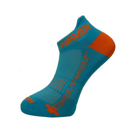 HAVEN calcetines de tobillo - SNAKE SILVER NEO 2PAK - azul/naranja