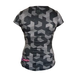 HAVEN jersey de manga corta - PEARL NEO SHORT - negro/rosa