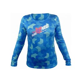 HAVEN maillot de verano de manga larga - PEARL NEO LONG - azul/rosa