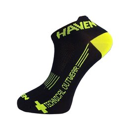 HAVEN calcetines de tobillo - SNAKE SILVER NEO 2PAK - negro/amarillo