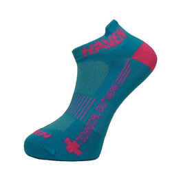 HAVEN calcetines de tobillo - SNAKE SILVER NEO 2PAK - azul/rosa