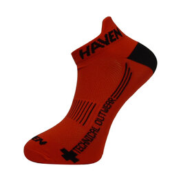 HAVEN calcetines de tobillo - SNAKE SILVER NEO 2PAK - rojo/negro