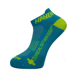 HAVEN calcetines de tobillo - SNAKE SILVER NEO 2PAK - azul/amarillo
