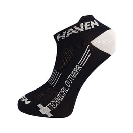 HAVEN calcetines de tobillo - SNAKE SILVER NEO 2PAK - negro/blanco