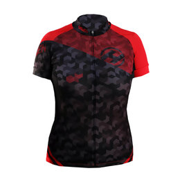 HAVEN jersey de manga corta - SINGLETRAIL WOMEN - negro/rojo