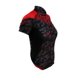 HAVEN jersey de manga corta - SINGLETRAIL WOMEN - negro/rojo