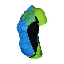 HAVEN jersey de manga corta - SINGLETRAIL WOMEN - azul/verde