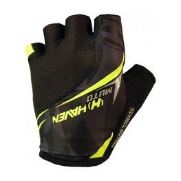 HAVEN guantes de dedos cortos - MUTO - negro/verde