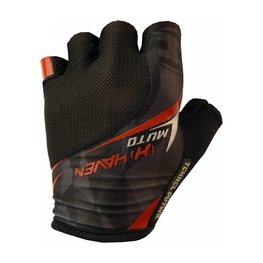 HAVEN guantes de dedos cortos - MUTO - negro/rojo