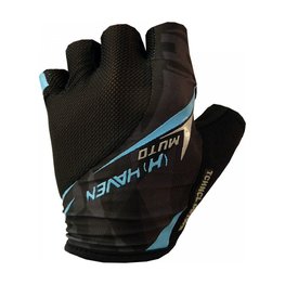HAVEN guantes de dedos cortos - MUTO - negro/azul