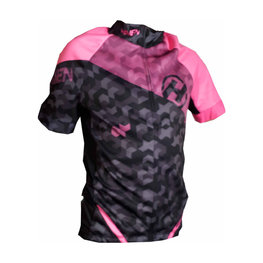 HAVEN jersey de manga corta - SINGLETRAIL KID - negro/rosa