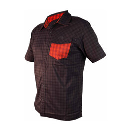 HAVEN camisa - AGNESS SLIMFIT - negro/rojo