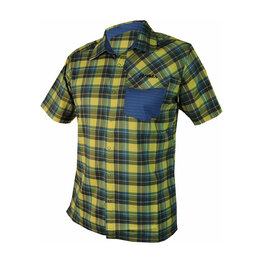 HAVEN camisa - AGNESS SLIMFIT - azul/amarillo