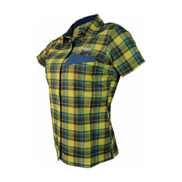 HAVEN camisa - AGNESS SLIMFIT - azul/amarillo