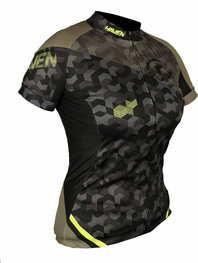 HAVEN jersey de manga corta - SINGLETRAIL WOMEN - verde/amarillo