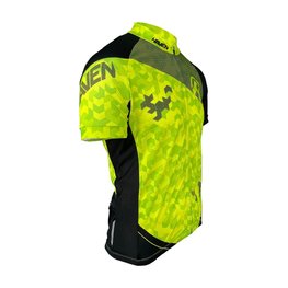 HAVEN jersey de manga corta - SINGLETRAIL NEO - verde/negro