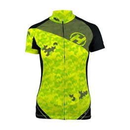 HAVEN jersey de manga corta - SINGLETRAIL NEO WOMEN - verde/negro